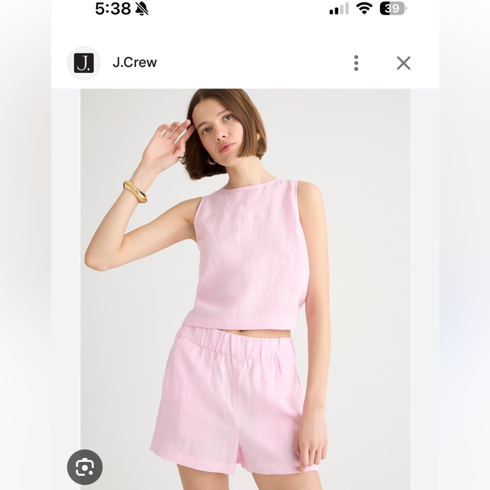 J. Crew linen set